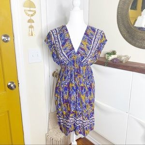 Boho Colourful Print Dress